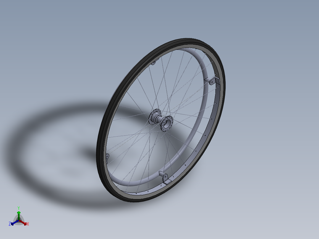 轮椅正等轴测图