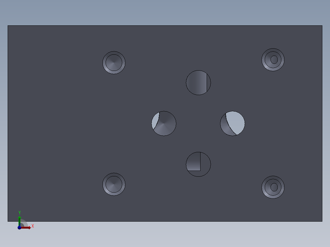 定制液压块前视图