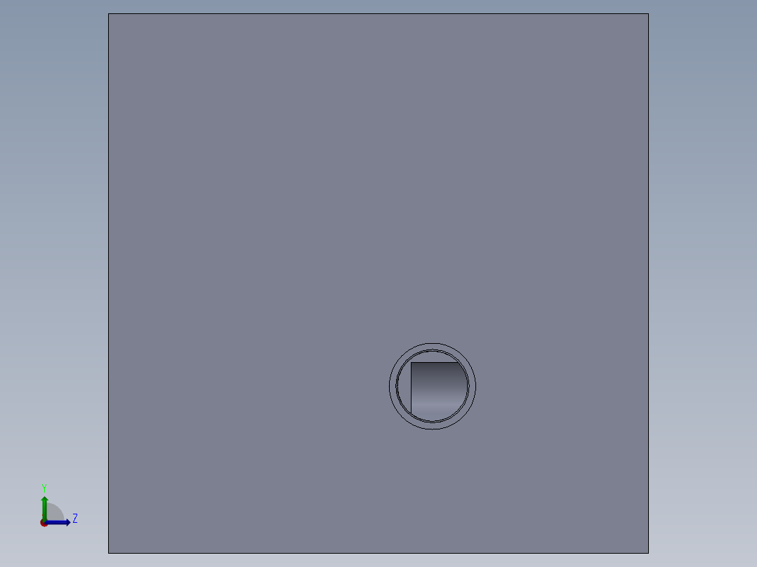 定制液压块左视图