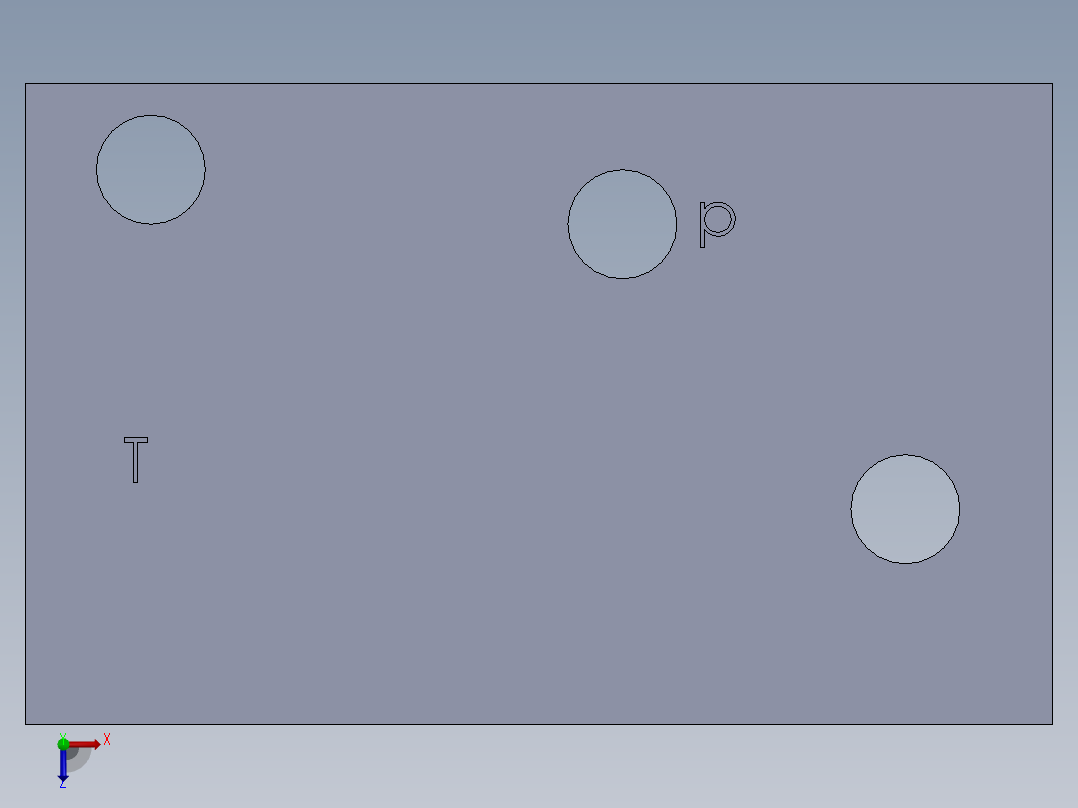定制液压块俯视图