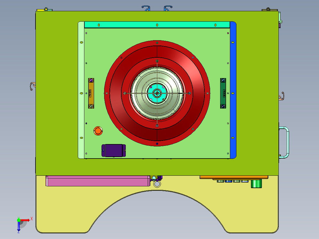 电子产品外壳丝印检测设备俯视图