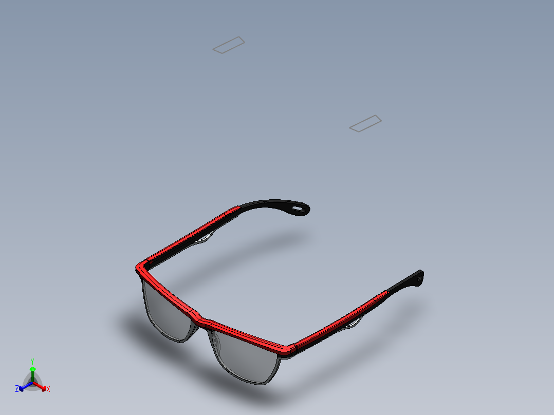 眼镜、墨镜(54)正等轴测图