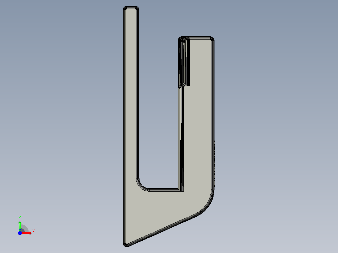 增强现实设备壁挂支架前视图