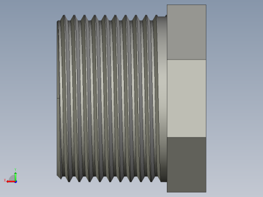 螺纹管转接头-内外丝异径 DN20-DN8后视缩略图