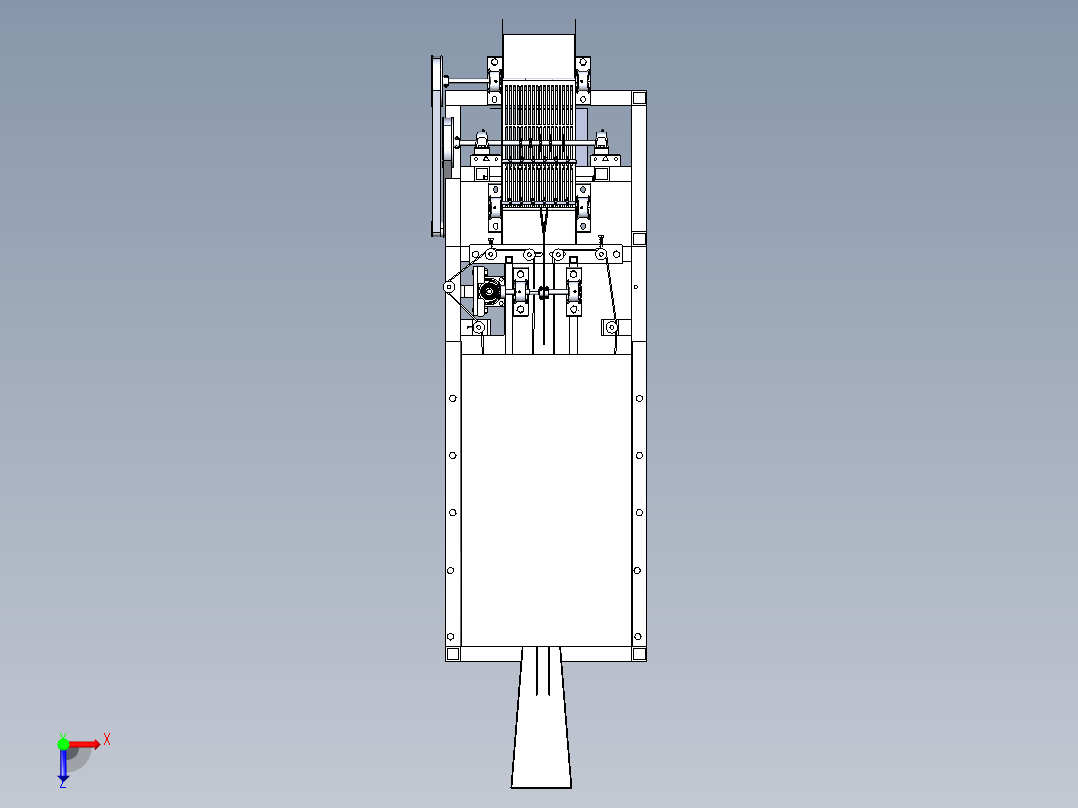 自动杀鱼机俯视图