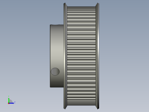 3GT-B同步带轮SSH60-3GT150-B-N15左视缩略图
