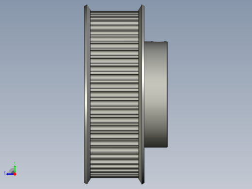 3GT-B同步带轮SSH60-3GT150-B-N15右视缩略图