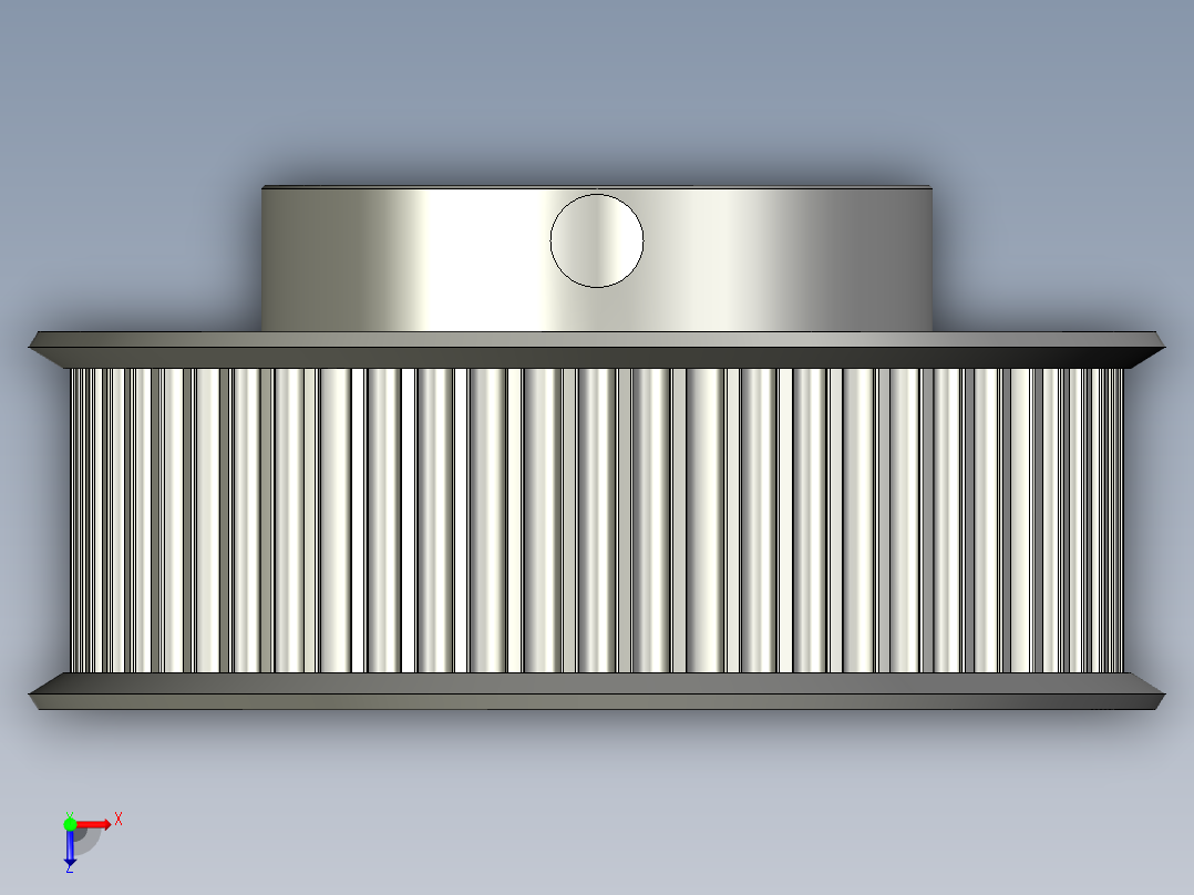 3GT-B同步带轮SSH60-3GT150-B-N15俯视图