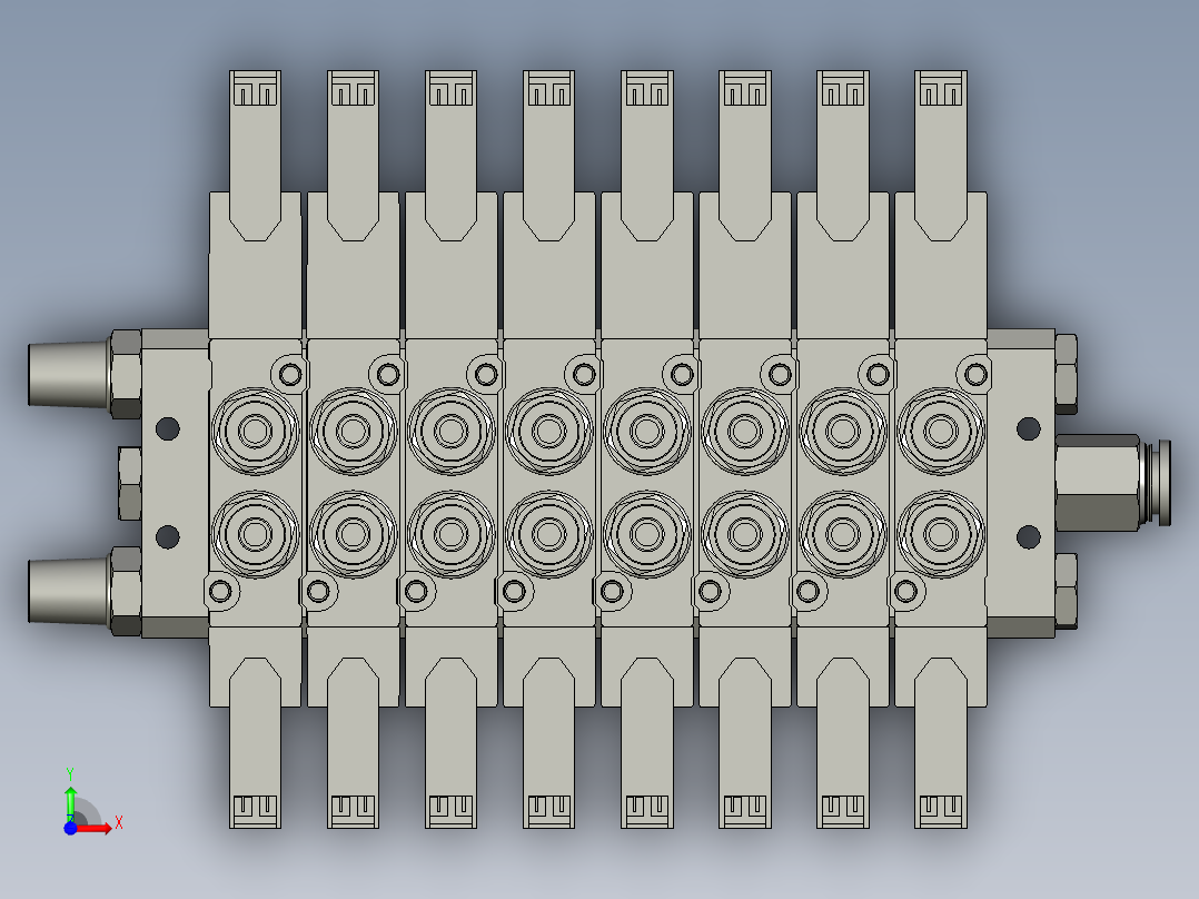 8连汇流排ZB前视图