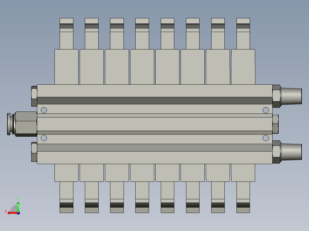 8连汇流排ZB后视图