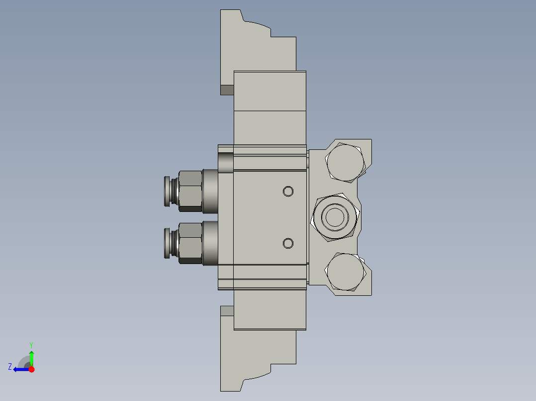 8连汇流排ZB右视图