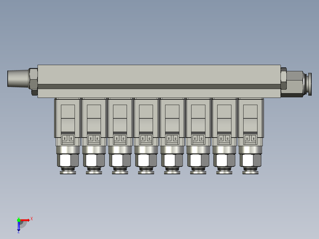 8连汇流排ZB俯视图