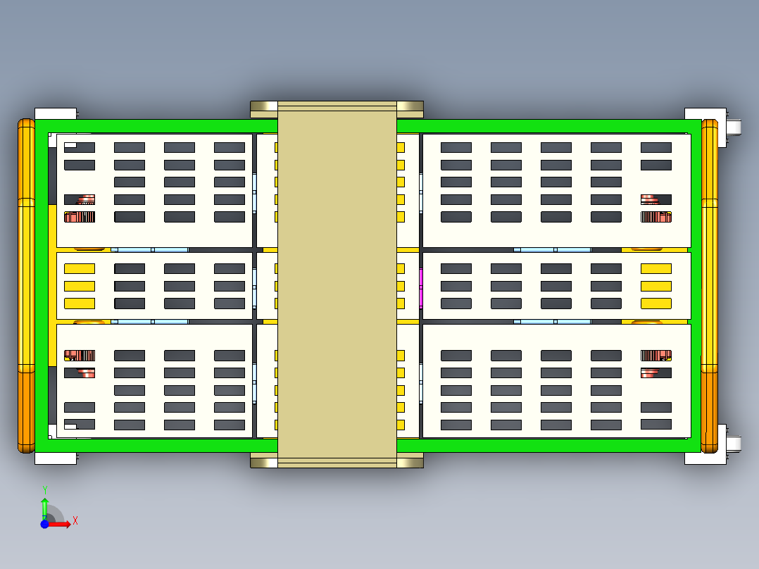 多功能辅助护理床前视图