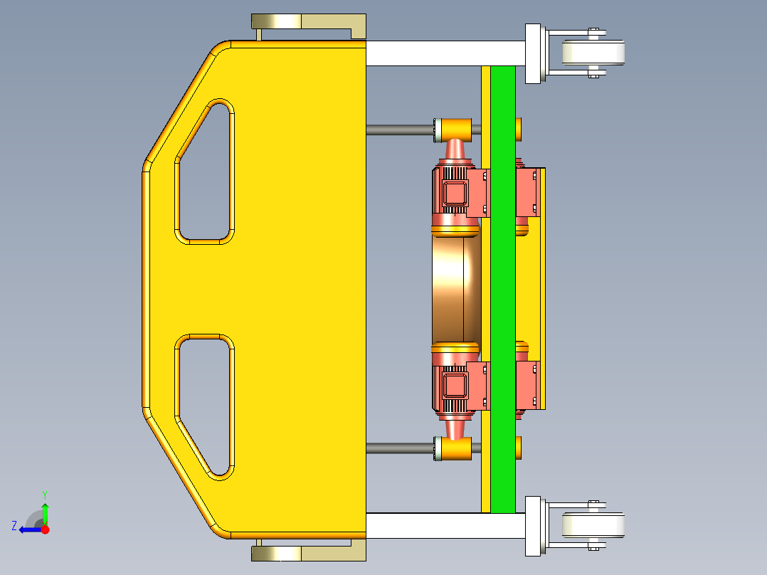 多功能辅助护理床右视图