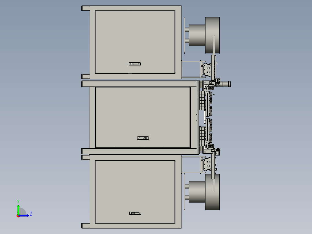 黄片预装上料总成左视图