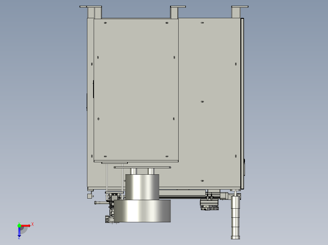 黄片预装上料总成俯视图