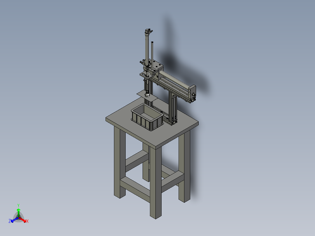 全自动薄片零件定量叠料机主视图