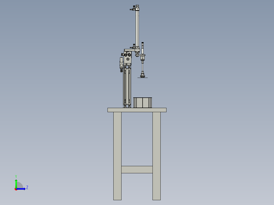 全自动薄片零件定量叠料机左视图