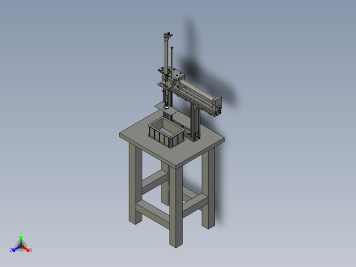 全自动薄片零件定量叠料机正等轴测缩略图