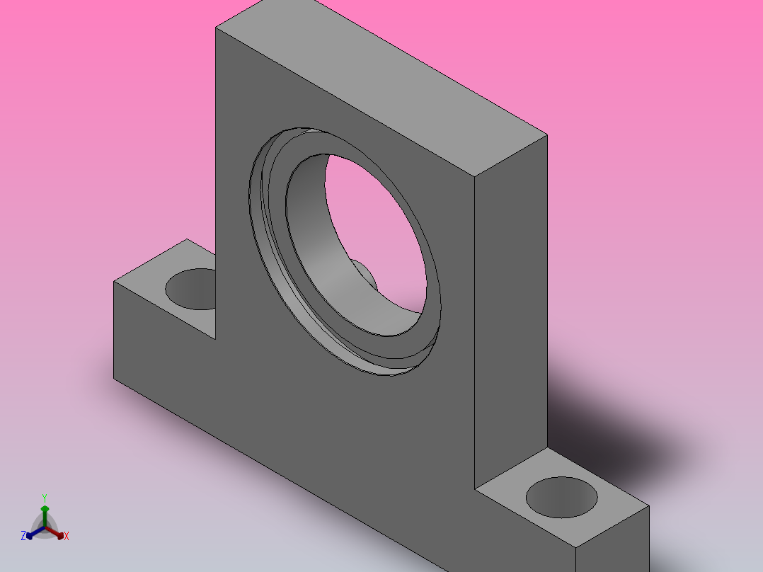 T型高度选择型轴承座组件_BTC-6805-2Z-40-A主视图