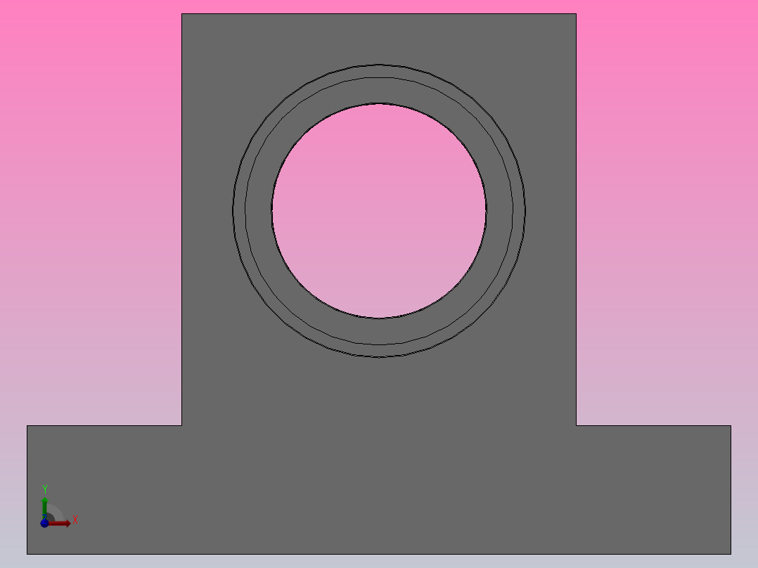 T型高度选择型轴承座组件_BTC-6805-2Z-40-A前视图