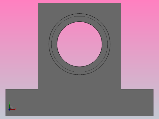 T型高度选择型轴承座组件_BTC-6805-2Z-40-A前视缩略图