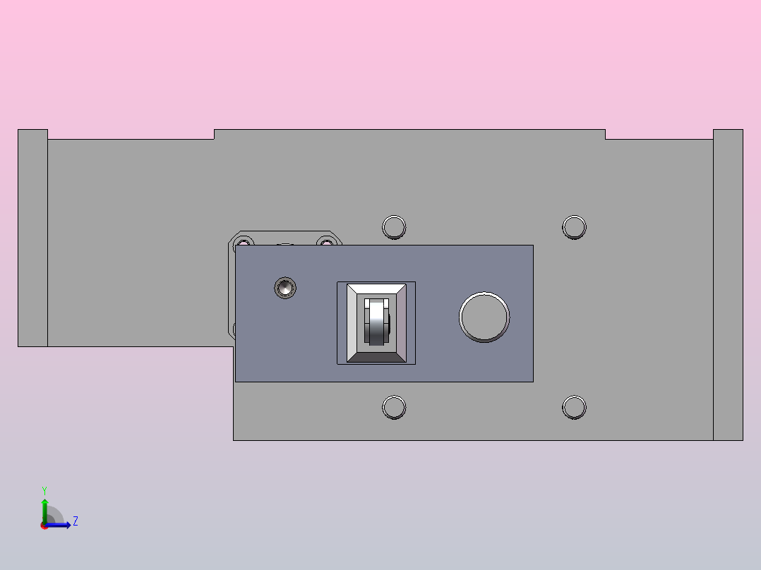 折弯机构左视图