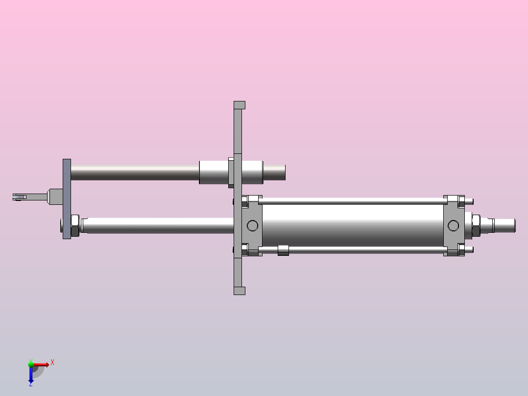 折弯机构俯视图