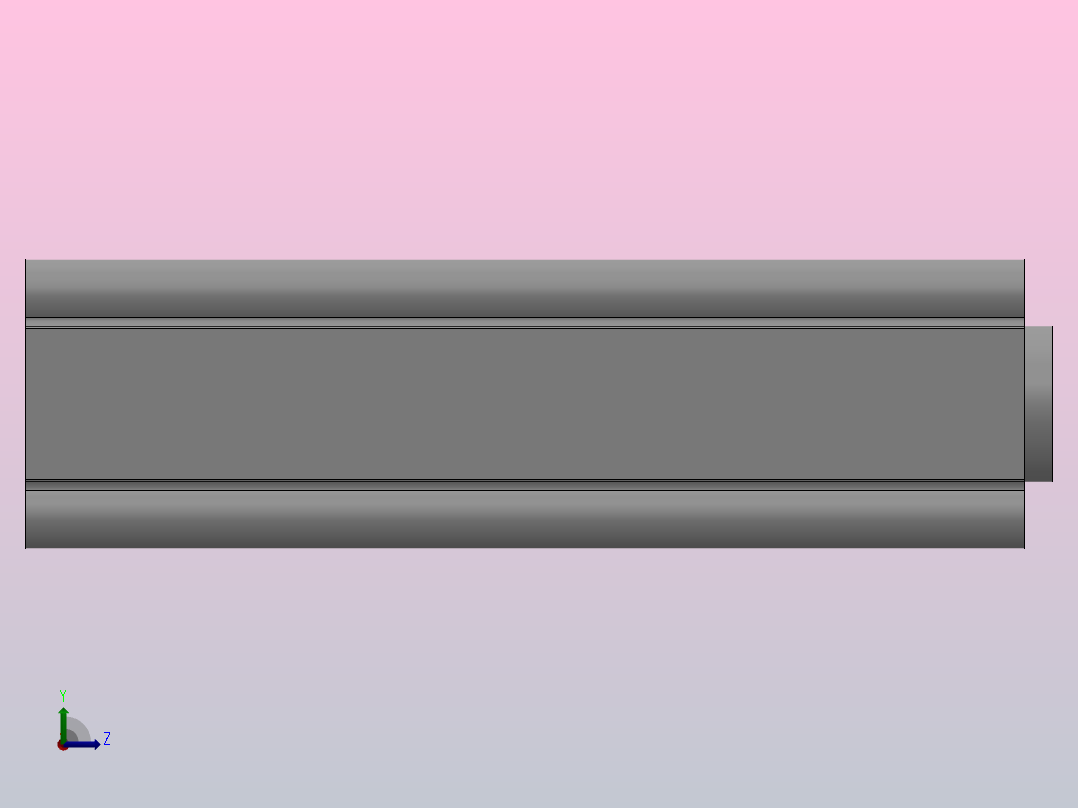 新薄型气缸（长行程）HCQ2系列[HCQ2A40-125DCZ-Xb10]左视图