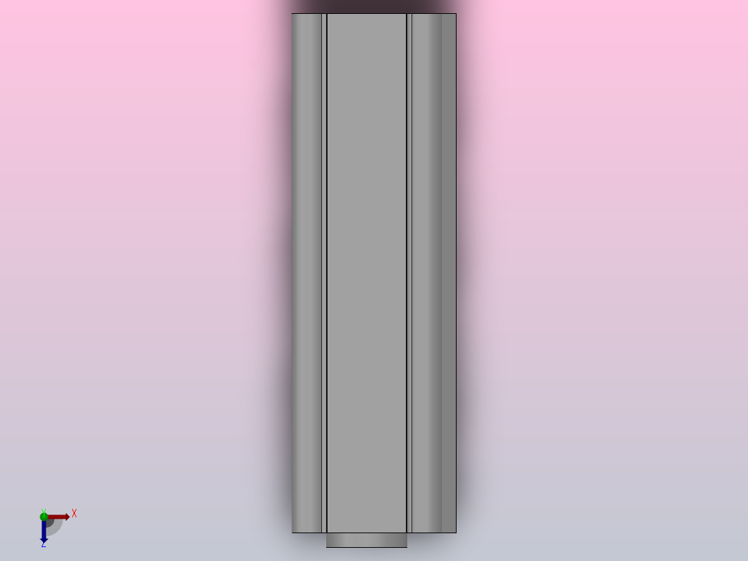 新薄型气缸（长行程）HCQ2系列[HCQ2A40-125DCZ-Xb10]俯视图