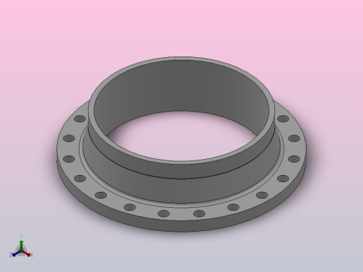 凸面整体钢制管法兰_法兰 DN450-PN16 M 2