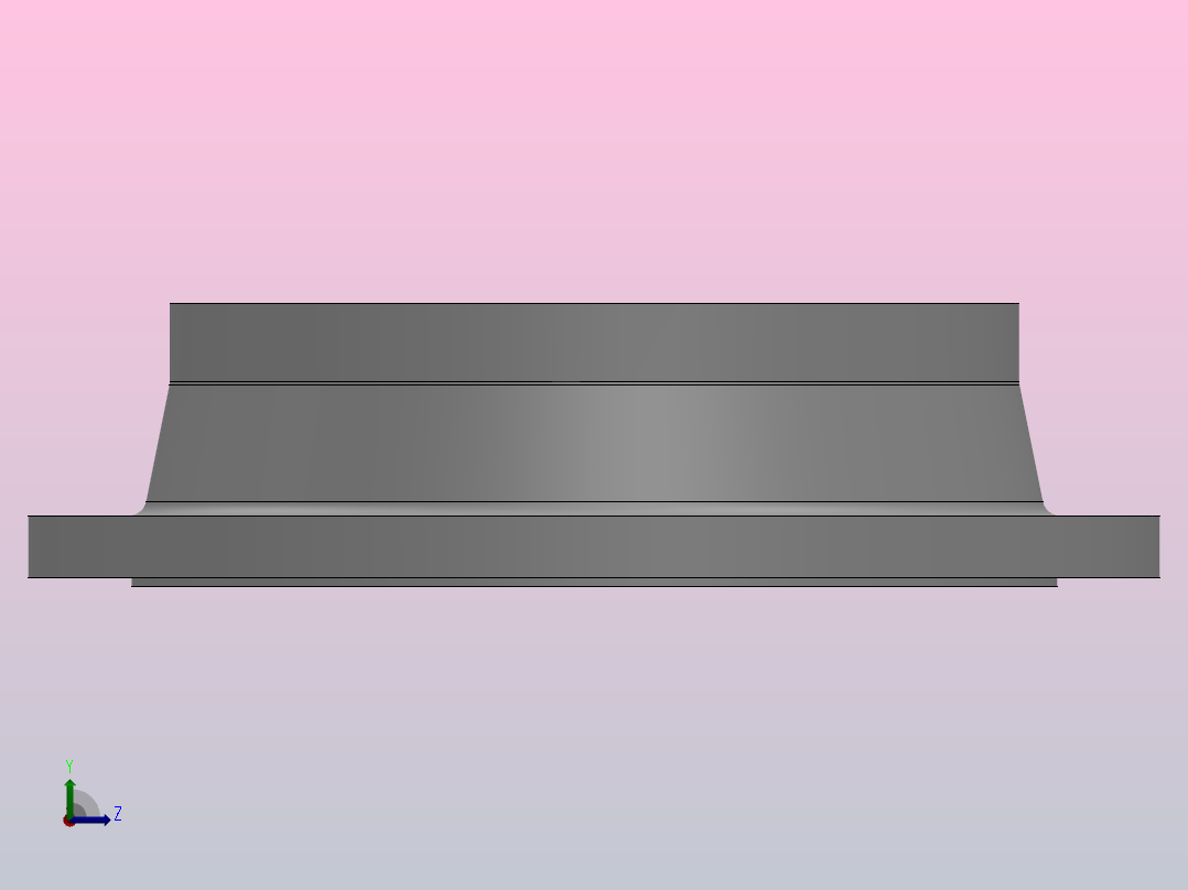 凸面整体钢制管法兰_法兰 DN450-PN16 M 2左视图