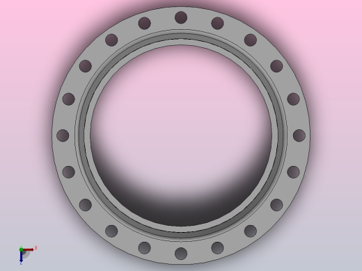 凸面整体钢制管法兰_法兰 DN450-PN16 M 2俯视缩略图