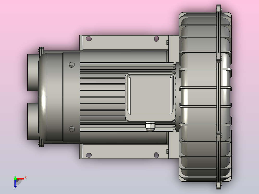 RB-110环形鼓风机[RB-110(50Hz)]俯视图