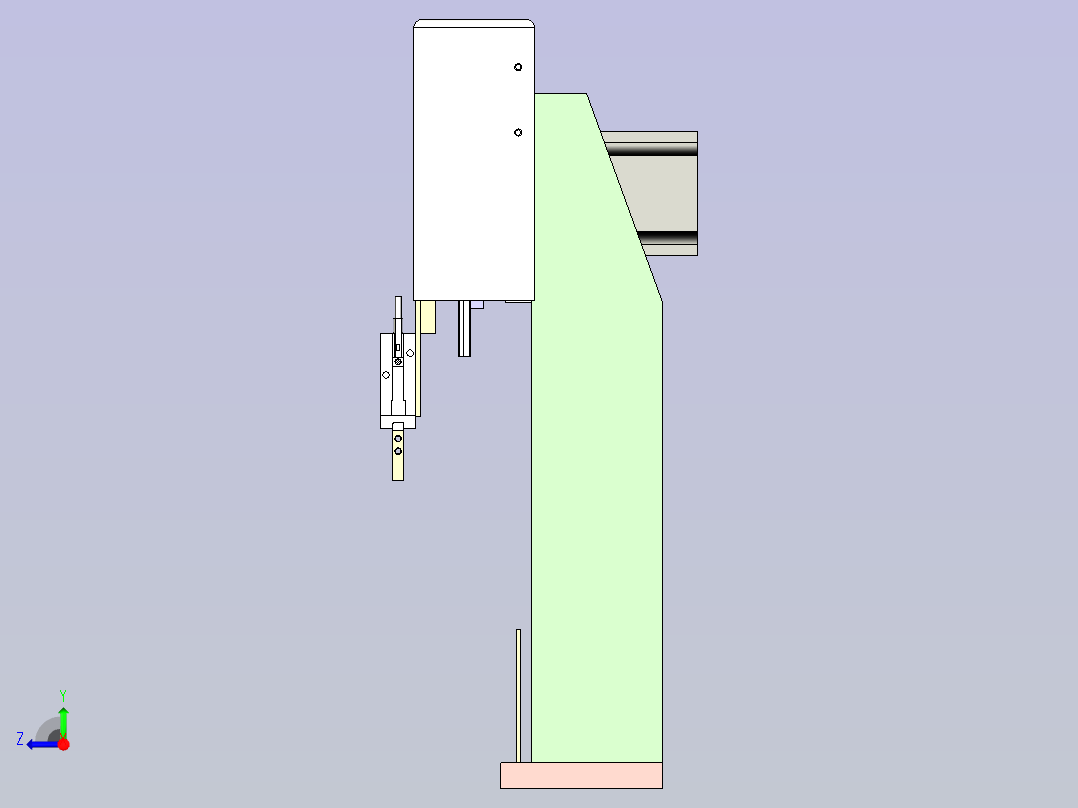 凸轮式FPC全自动插针设备3D模型右视图
