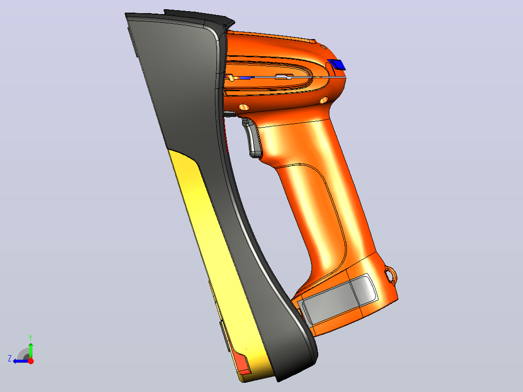 HW1911i Cordless手持式扫描枪右视图
