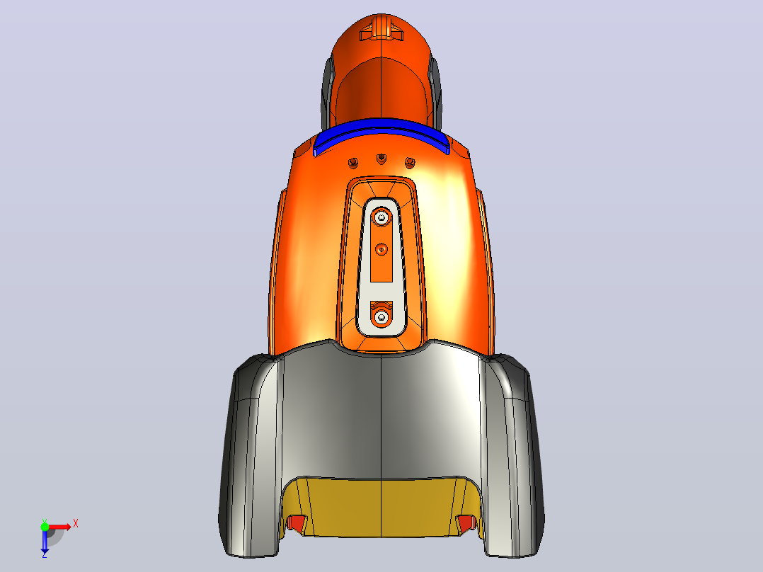 HW1911i Cordless手持式扫描枪俯视图