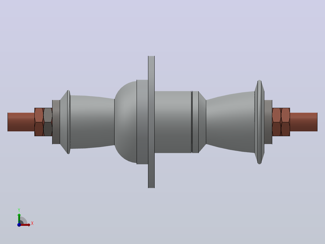 CB-10-12KV╱630A户内高压陶瓷穿墙套管[CB-10／1000]前视图