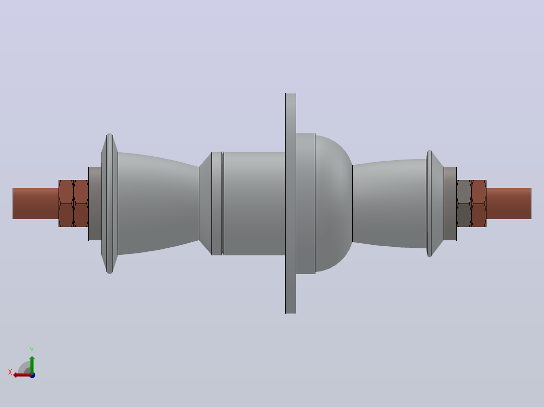 CB-10-12KV╱630A户内高压陶瓷穿墙套管[CB-10／1000]后视图