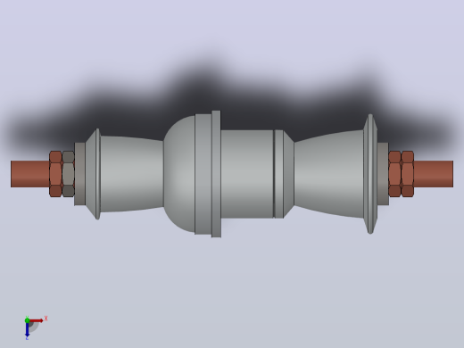 CB-10-12KV╱630A户内高压陶瓷穿墙套管[CB-10／1000]俯视缩略图