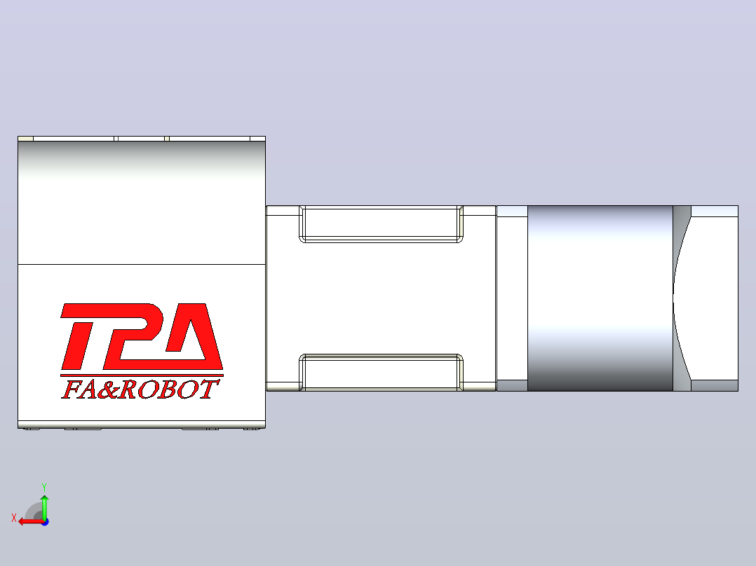 带式直线轴半闭式TPA-ONB-80-170-L650-DL-J60-N3后视图