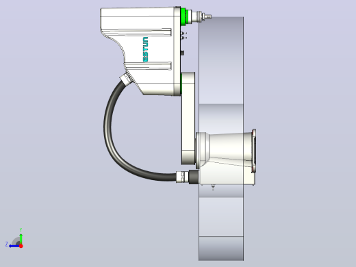 埃斯顿-ER5-600机器人3D模型右视缩略图