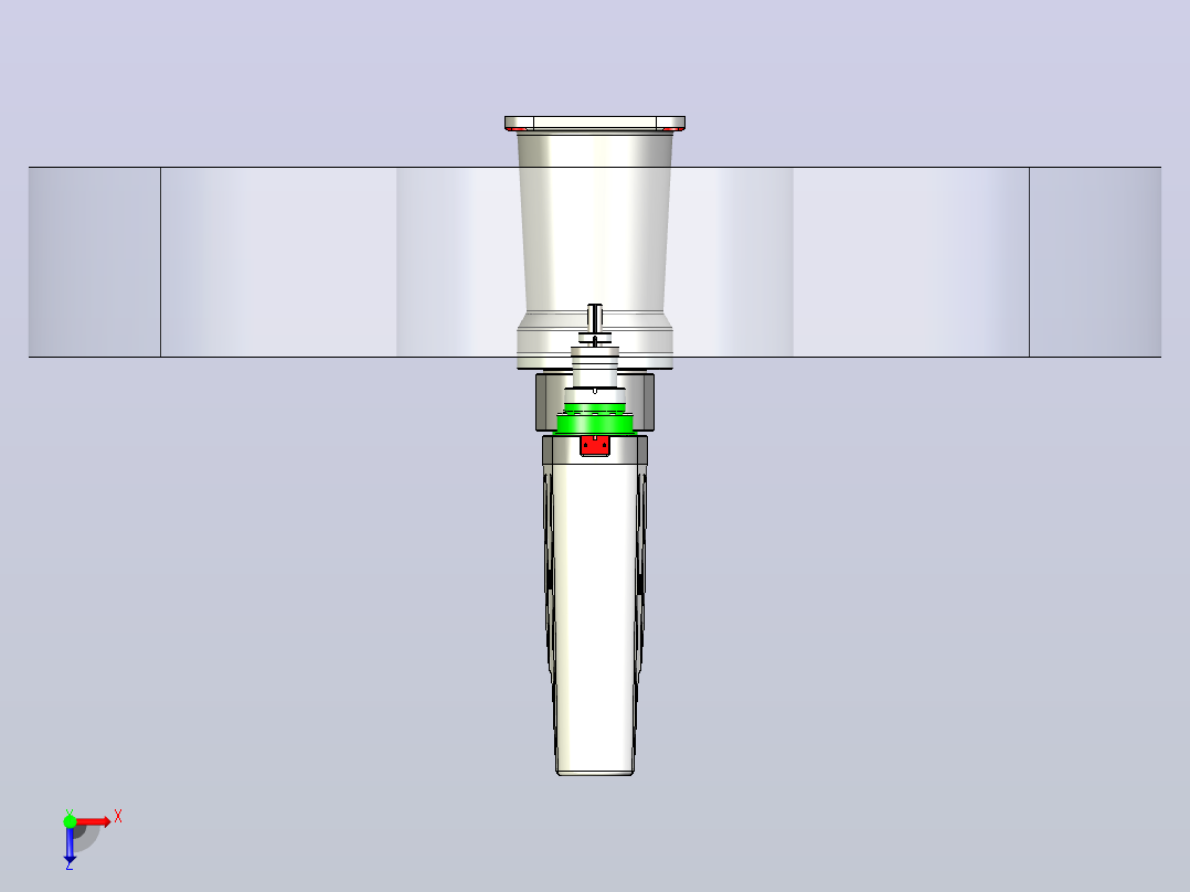 埃斯顿-ER5-600机器人3D模型俯视图