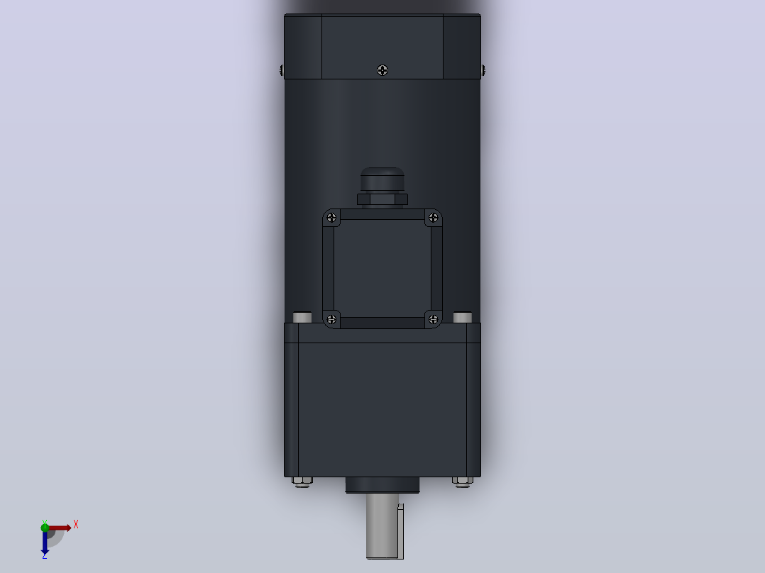 90AC(90W╱120W)微型交流（圆轴）组合型减速电机[90YT120WDV22H-90GF12.5HK]俯视图