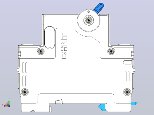 CB-63DC 1P塑料外壳式断路器三维模型202404后视缩略图