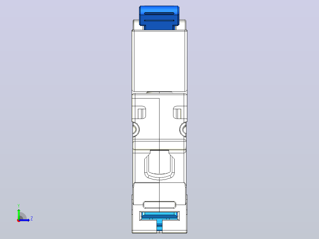 CB-63DC 1P塑料外壳式断路器三维模型202404左视图