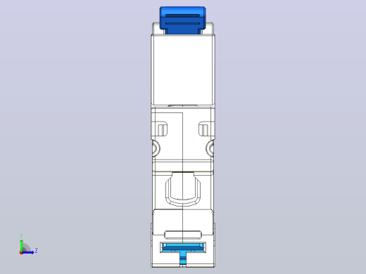 CB-63DC 1P塑料外壳式断路器三维模型202404左视缩略图