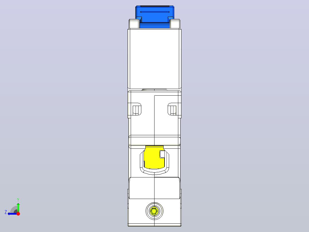 CB-63DC 1P塑料外壳式断路器三维模型202404右视图