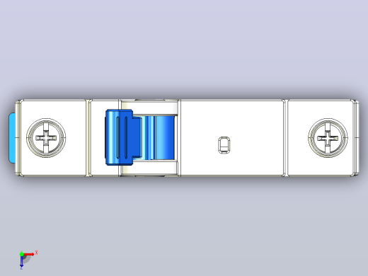CB-63DC 1P塑料外壳式断路器三维模型202404俯视缩略图