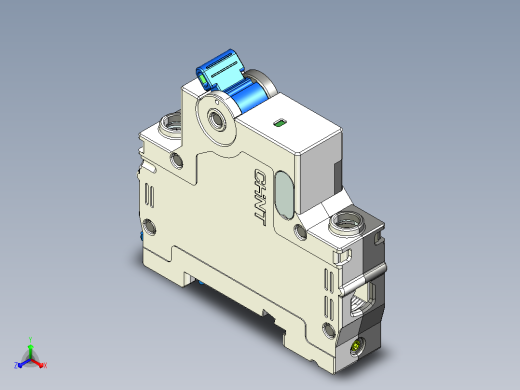 CB-60A 1P小型断路器三维模型202307